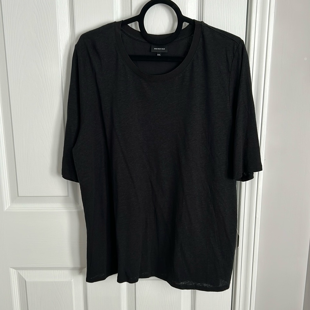 Like New Who What Wear linen rayon blend tee Size XXL